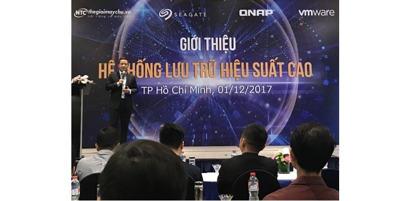 Baomoi - Nhất Tiến Chung hợp tác Seagate, QNAP, VMWare giới thiệu giải pháp siêu hội tụ